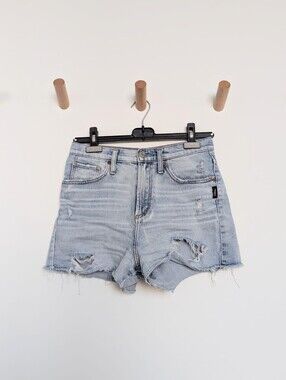 Silver Jeans Highly Desirable High Rise Denim Shorts – Light Wash, Women's 26